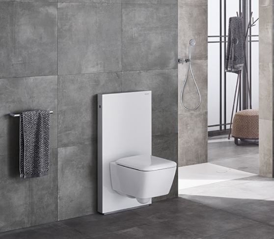 Geberit Icon Square Rimfree Wall Hanging WC + Icon Soft Seat Cover